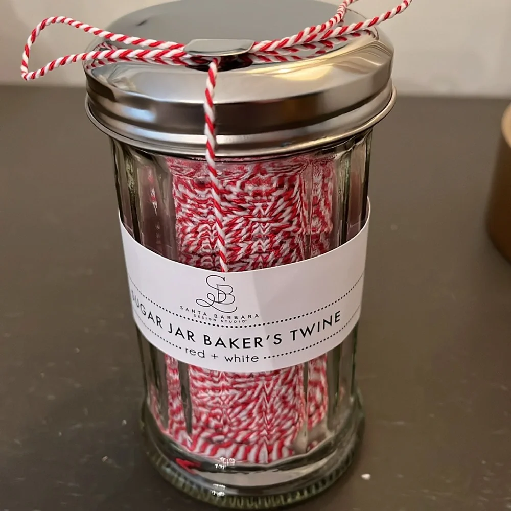 Sugar Jar Bakers Twine - Red + White/NWT